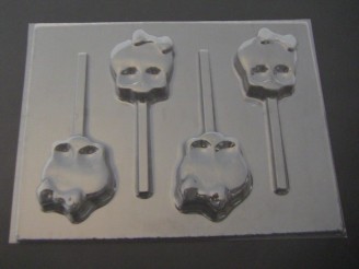 471sp Monster Low Chocolate or Hard Candy Lollipop Mold